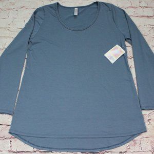 Women's Lularoe Blouse Blue Size Large NWT Casual